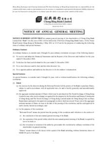 Private law / Law / Limited liability company / Board of directors / Articles of association / Share repurchase / Chong Hing Bank / Corporation / United Kingdom company law / Business / Business law / Corporations law