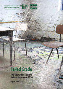 Failed Grade The Education System in East Jerusalem 2010