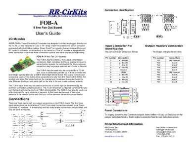 Connection Identification  FOB-A 8 line Fan Out Board