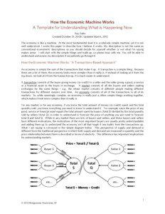 A Template for Understanding What’s Going On