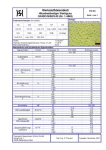 Werkstoffdatenblatt  WD 002 Hitzebeständiger Stahlguss GX40CrNiSi25-20 (Nr)