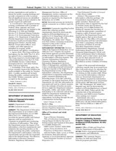 Notice of Proposed Information Collection Requests; Comment request; Consolidated Annual Report (CAR) for the Carl D. Perkins Career and Technical Education Act of[removed]Perkins IV). [OVAE] (PDF)