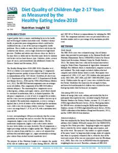 United States Department of Agriculture Center for Nutrition Policy and Promotion