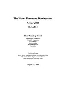 Aquatic ecology / Everglades / Water pollution / Hydrology / Irrigation / Wetland / United States Army Corps of Engineers / Water Resources Development Act / Surface runoff / Water / Environment / Earth