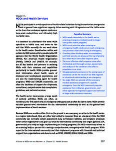 Chapter 11.	  NGOs and Health Services N