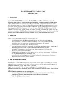 Draft QARTOD Project Plan