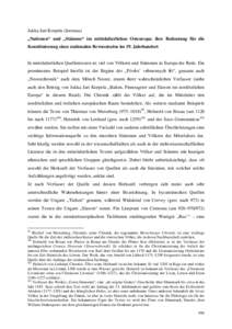 Jukka Jari Korpela (Joensuu) „Nationen“ und „Stämme“ im mittelalterlichen Osteuropa: ihre Bedeutung für die Konstituierung eines nationalen Bewusstseins im 19. Jahrhundert