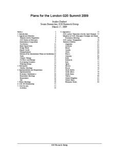 International trade / G20 / International taxation / Foreign exchange market / G-20 Washington summit / G-20 major economies / Global financial system / Financial Stability Forum / G20 Research Group / International relations / Economics / International economics