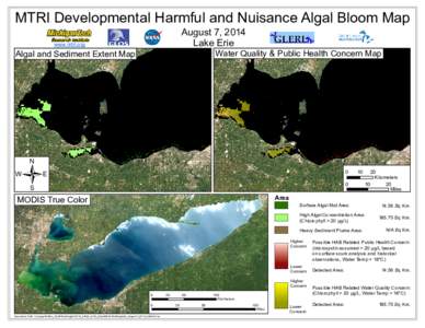 MTRI Developmental Harmful and Nuisance Algal Bloom Map August 7, 2014 Lake Erie www.mtri.org