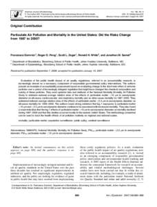 American Journal of Epidemiology  ª The AuthorPublished by the Johns Hopkins Bloomberg School of Public Health. All rights reserved. For permissions, please e-mail: .  Vol. 