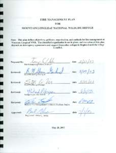 I. INTRODUCTION A. Creation of MLNWR The Service entered into a Memorandum of Agreement with the Army in March of 1999 to manage natural resources on this former military installation. The goal of both the Army and the 