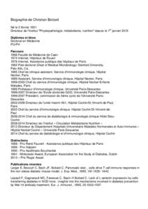 Biology / Necker-Enfants Malades Hospital / Boitard / Diabetes mellitus type 1 / Diabetes mellitus / Hôpital Cochin / NOD mice / Diabetes / Health / Medicine