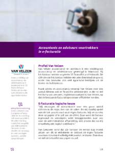 Accountants en adviseurs voortrekkers in e-facturatie Profiel Van Velzen  is een middelgroot