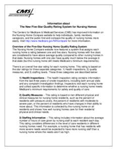 Facts about the Five-Star  Nursing Home Quality Rating System