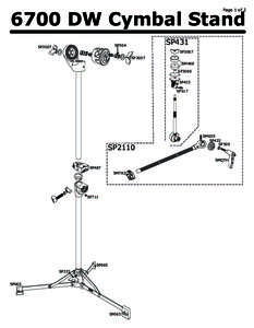 Page 1 ofDW Cymbal Stand SP431  SP504