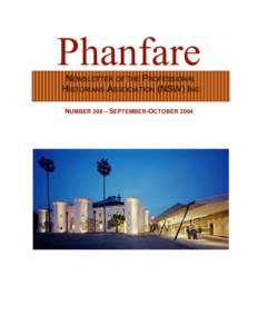 Phanfare NEWSLETTER OF THE PROFESSIONAL HISTORIANS ASSOCIATION (NSW) INC ___________________________________________________________________________