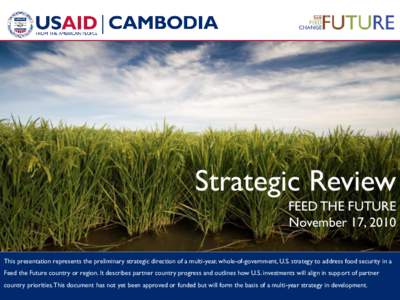 Cambodia Feed The Future Strategic Review