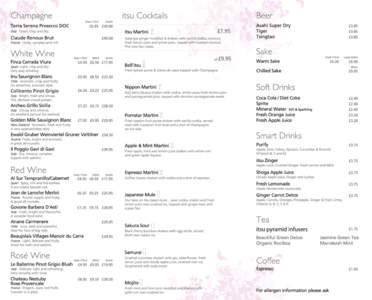 2015 Jan itsu dining drinks menu online