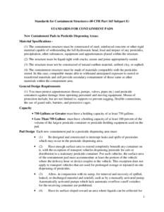 Microsoft Word - Standards for Containment Pads[removed]doc