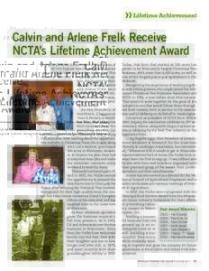 » Lifetime Achievement Calvin and Arlene Frelk Receive NCTA’s Lifetime Achievement Award T