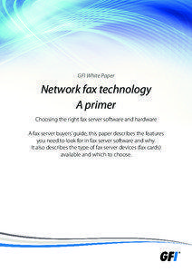 GFI White Paper  Network fax technology