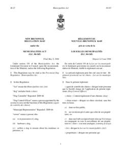 M-22  Municipalities Act 84-85