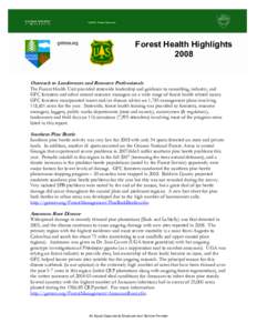 Microsoft Word - GA 2008 Forest Health Highlights Final.doc