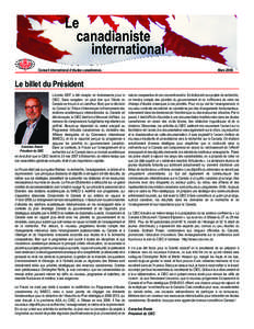 Le canadianiste international Conseil international d’études canadiennes  Mars 2008