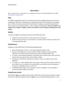 Microsoft Word - FMLA Guidelines finaldoc