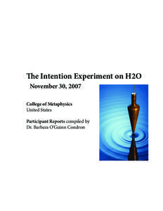 Intention Experiment H2O.indd