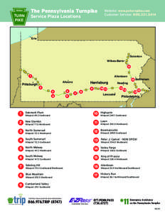 Interstate 95 / Lincoln Highway / Pennsylvania Turnpike / U.S. Route 30 / Sideling Hill / Interstate Highway System / Interstate 76 / Interstate 70