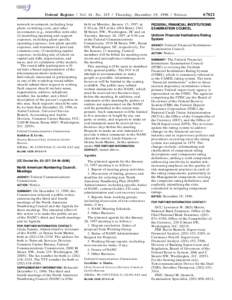 Federal Register / Vol. 61, No[removed]Thursday, December 19, [removed]Notices network investment, including loop plant, switching costs, and other investments (e.g., interoffice network); (2) modeling operating and support