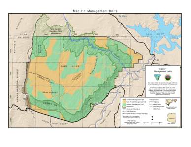 Map 2.1 Management Units Big Water MO UN TA IN