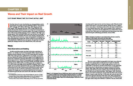 Waves and Their Impact on Reef Growth Curt D. Storlazzi1, Michael E. Field1, Eric K. Brown2, and Paul L. Jokiel3 Waves Wave Observations and Modeling In order to provide accurate wave data for the entire south shore of