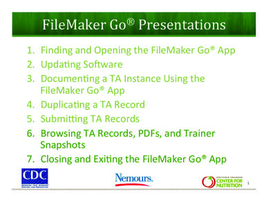 Software / FileMaker / Browse