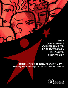 2007 Governor’s conference on postsecondary education trusteeship