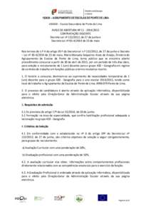 Ministério da Educação e Ciência – AGRUPAMENTO DE ESCOLAS DE PONTE DE LIMA – Escola Secundária de Ponte de Lima