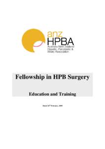 Microsoft Word - ANZHPBA Fellowship in HPB Surgery FINAL.doc