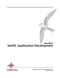 App Note: SwiftX Application Development