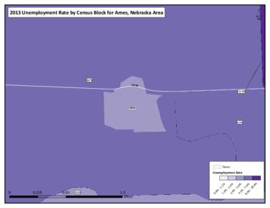 ´  2013 Unemployment Rate by Census Block for Ames, Nebraska Area 6.2%