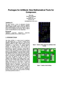 Markov models / Dynamical systems / Fractal / Topology / Algorithmic composition / Structure / Nonlinear system / Chaos theory / Computer music / Mathematics / Digital art / Mathematical analysis