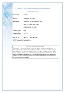 ST BARBARA LIMITED SHORT FORM ORE RESERVE REPORT  Simberi Gold Mine TENEMENT:  ML136