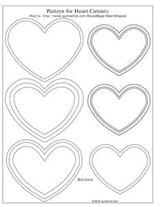 Heart Cutouts for Heart-Shaped Boxes - black & white