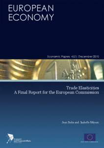 Trade Elasticities A Final Report for the European Commission