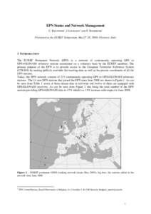 Cartography / Spaceflight / EUREF Permanent Network / GPS / Avionics / Navigation / European Terrestrial Reference System / Regional Reference Frame Sub-Commission for Europe / GLONASS / Geodesy / Technology / Satellite navigation systems