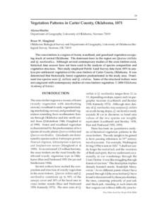 Grasslands / Nearctic / Quercus marilandica / Oklahoma City / Quercus stellata / South Central Oklahoma / Oak savanna / Savanna / Cross Timbers / Geography of Oklahoma / Flora of the United States / Biogeography