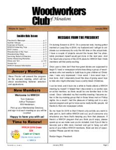 Woodworkers Club of Houston Volume 32 Issue 1