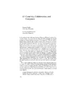 13 Creativity, Collaboration, and Computers Margaret Portillo University of Kentucky Gail Summerskill Cummins