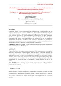 CLIO. History and History teaching  Abordando las raíces migratorias en el aula: análisis y comparativa de una misma implementación didáctica en diferentes contextos Dealing with the migratory roots in the classroom: