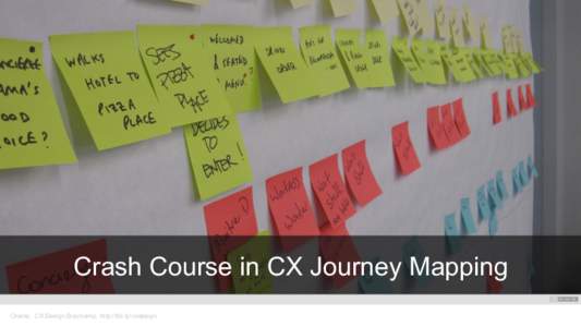 Crash Course in CX Journey Mapping Oracle . CX Design Bootcamp. http://bit.ly/cxdesign What is a Customer Journey Map? cus!tom!er jour!ney map !visually illustrates customers’